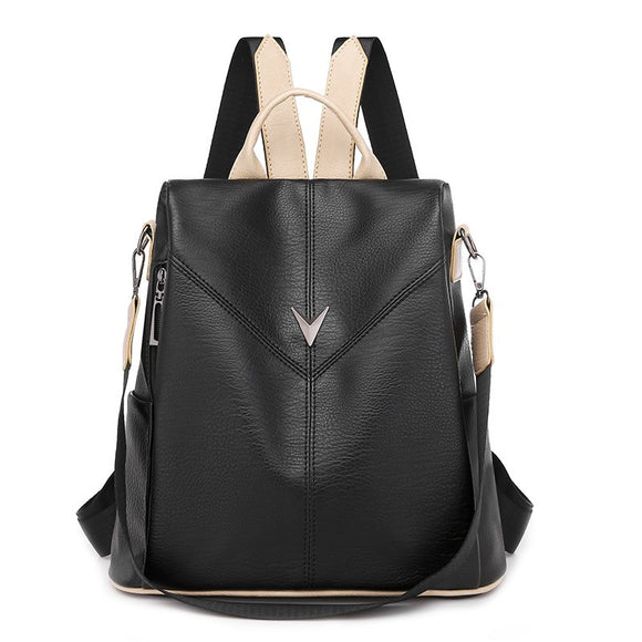 Women Backpack Korean Soft Leather Ladies Travel Backpack Wear