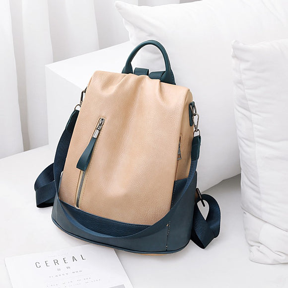 New shoulder bag Women Korean 2020 new soft leather ladies travel backpack casual wild fashion anti-theft tren